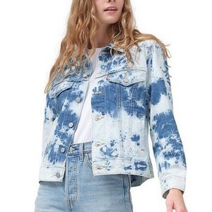 Levi’s Ex-boyfriend Jacket Bleach Tie dye design